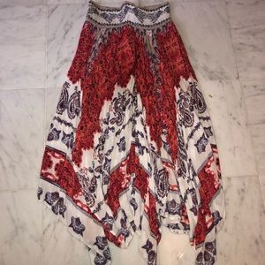 Free People Floral Maxi Skirt